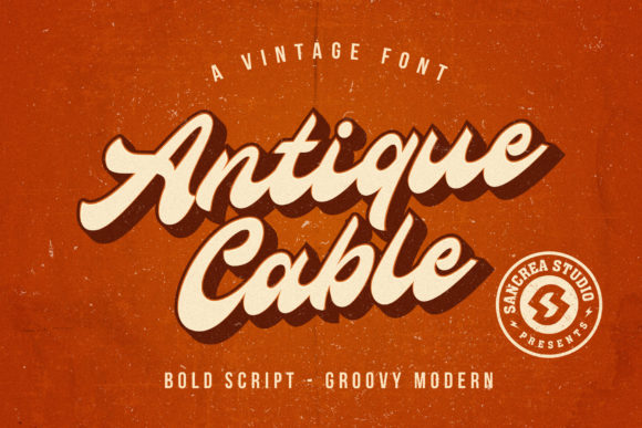 Antique Cable Font: A Vintage Script for Modern Campaigns