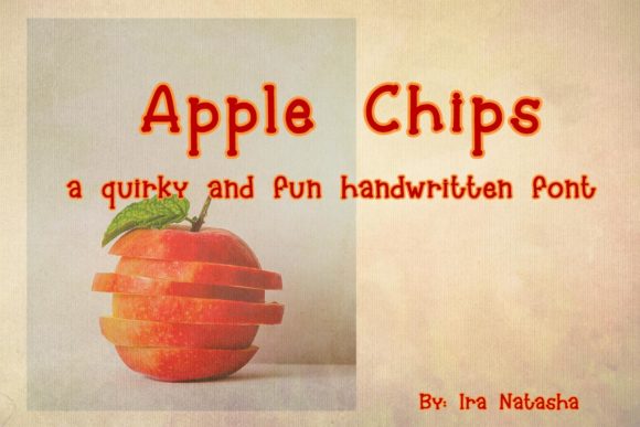 Apple Chips: A Handwritten Font for Crafters