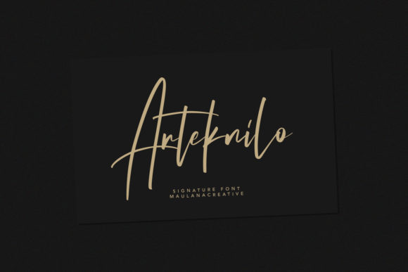 Arteknilo: A Handwritten Font for Modern Branding