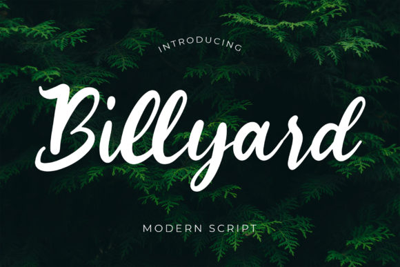 Billyard: A Handwritten Font for Modern Branding