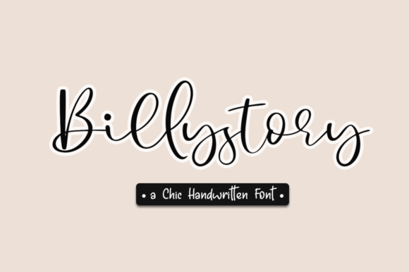 Billystory: The Script Font That Elevates Brand Identity