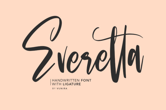 Everetta: A Handwritten Font for Modern Web Design
