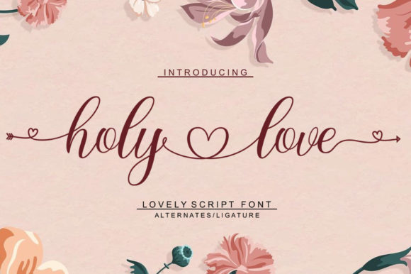 Holy Love Font: Elegant Script for Makers