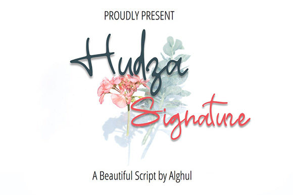 Hudza Signature: A Modern Handwritten Font for Web