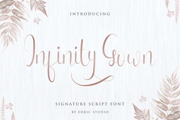 Infinity Gown: A Flowing Typeface for Editorial Grace