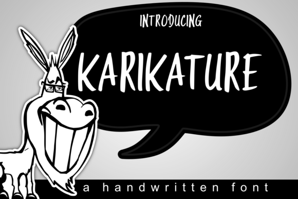 Karikature: A Joyful Handwritten Typeface for Editorial Design