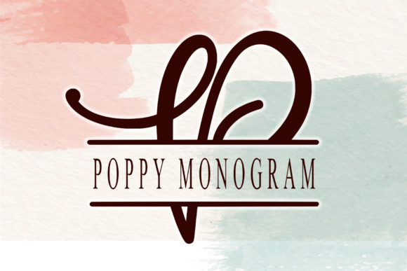 Poppy Monogram: A Modern Script Font for Campaigns