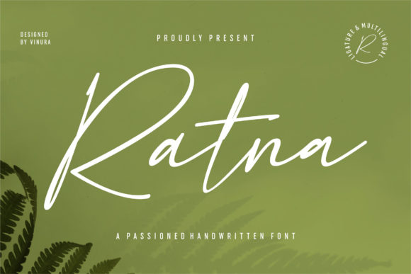 Ratna: The Elegant Handwritten Font for Makers