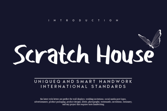 Scratch House: A Handwritten Font for Makers