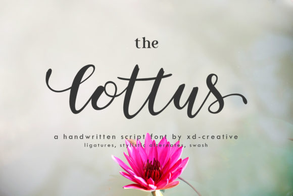 The Lottus: An Elegant Handwritten Font for Branding