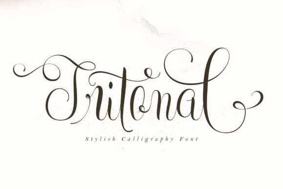 Tritonal: A Modern Script Font for Elegant Branding