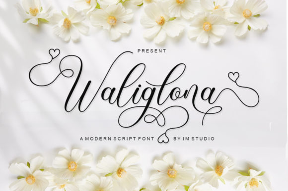 Waliglona: A Flowing Script Font for Editorial Design
